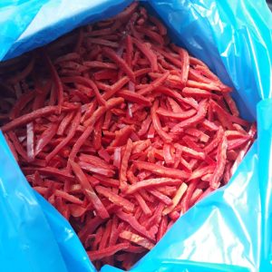 red pepper stripes frozen north macedonia
